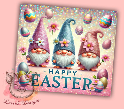Cute Gnome Easter Tumbler, Gnome Bunny Tumbler, Happy Easter Tumbler, 20oz Easter Tumbler Design, Cute Easter Gnome Tumbler, Spring Bunny Tumbler, Easter Gift Tumbler Sublimation Lara' s Designs 