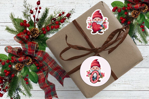 Cute Gnome Mother's Day Stickers Bundle Sublimation Regulrcrative 