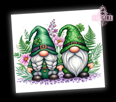 Cute Gnome St. Patrick's 20oz Tumbler, Gnome Tumbler Wrap, 20oz Tumbler Sublimation, Irish Gnome Design, St Patricks Day Gift, Cute Gnome Tumbler, Holiday Tumbler Wrap Sublimation SvggirlplusArt 