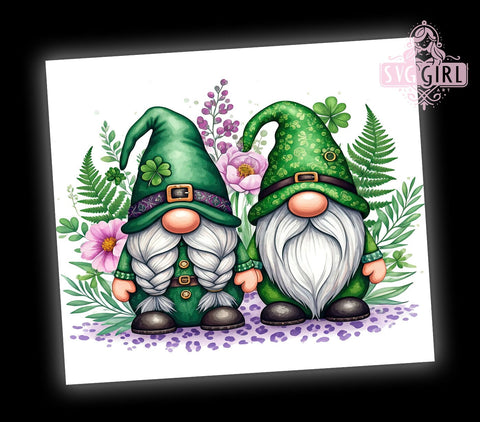 Cute Gnome St. Patrick's 20oz Tumbler, Gnome Tumbler Wrap, 20oz Tumbler Sublimation, Irish Gnome Design, St Patricks Day Gift, Cute Gnome Tumbler, Holiday Tumbler Wrap Sublimation SvggirlplusArt 
