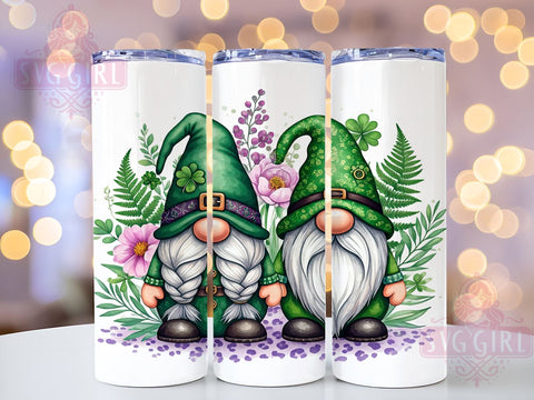 Cute Gnome St. Patrick's 20oz Tumbler, Gnome Tumbler Wrap, 20oz Tumbler Sublimation, Irish Gnome Design, St Patricks Day Gift, Cute Gnome Tumbler, Holiday Tumbler Wrap Sublimation SvggirlplusArt 