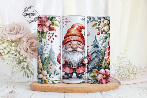 Cute Gnome Winter Holiday 20oz Tumbler Sublimation sassyprint 