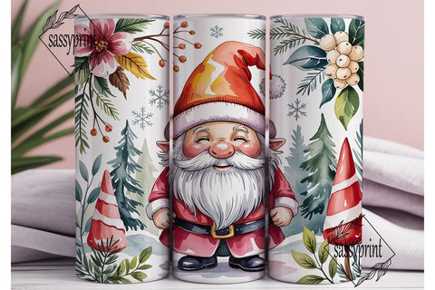 Cute Gnome Winter Holiday 20oz Tumbler Sublimation sassyprint 