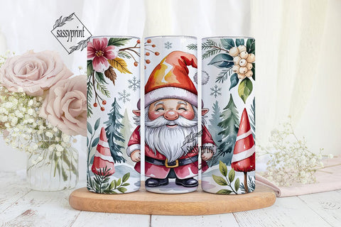 Cute Gnome Winter Holiday 20oz Tumbler Sublimation sassyprint 