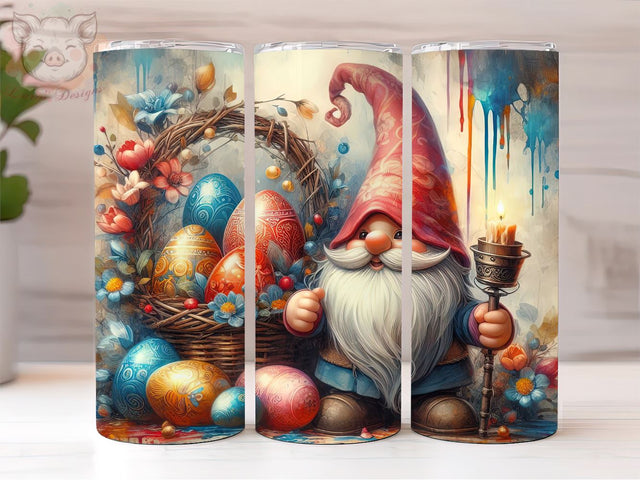 Cute Gnomes Easter Day 20oz Tumbler Png, Sublimation Design, Happy Easter Tumbler Png, Digital Download PNG Sublimation Lara' s Designs 