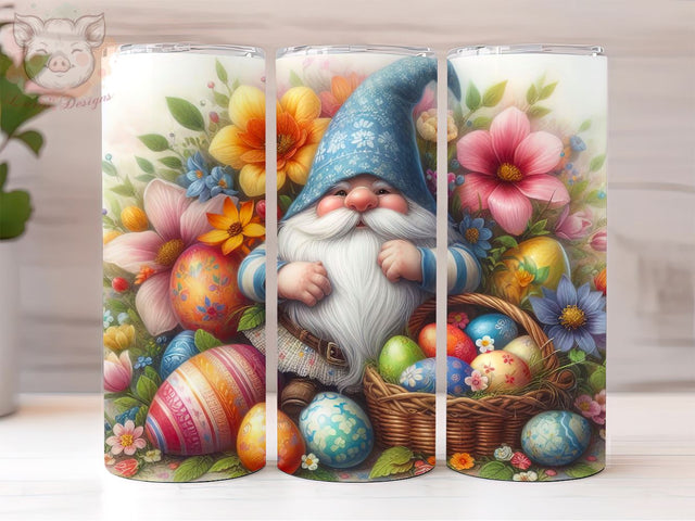 Cute Gnomes Easter Day 20oz Tumbler Png, Sublimation Design, Happy Easter Tumbler Png, Digital Download PNG Sublimation Lara' s Designs 