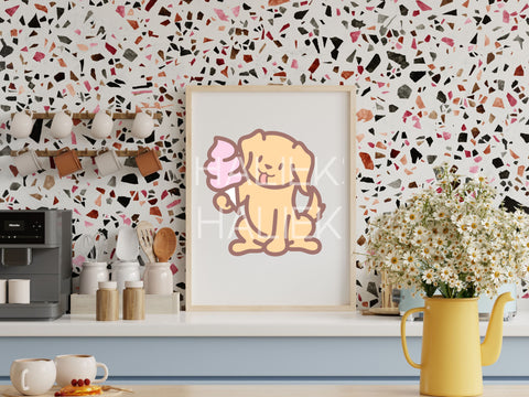 Cute Golden Retriever Color SVG Design Set SVG HalieKStudio 