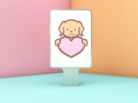 Cute Golden Retriever Color SVG Design Set SVG HalieKStudio 