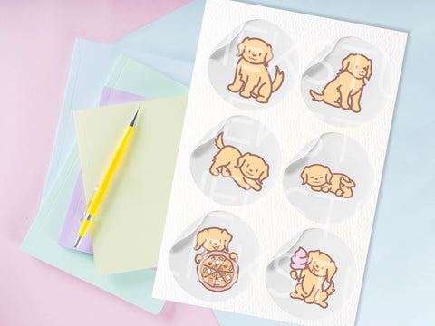 Cute Golden Retrievers SVG Design Set SVG HalieKStudio 