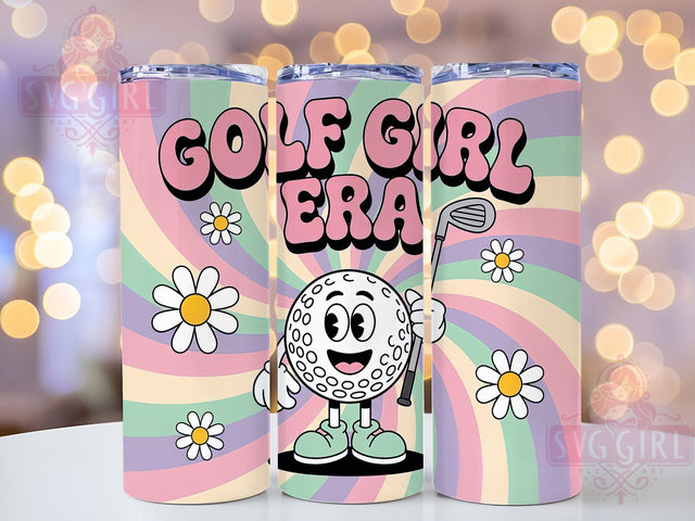 Cute Golf Girl Lady Golfer Tumbler, Golf Lover Cup, 20Oz Tumbler Wrap, Sublimation Golf Design, Women’s Golf Drinkware, Cute Golf Mug Wrap, Lady Golfer Tumbler Sublimation SvggirlplusArt 