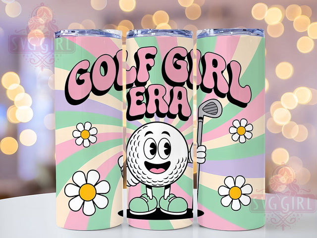 Cute Golf Girl Lady Golfer Tumbler, Golf Lover Cup, 20Oz Tumbler Wrap, Sublimation Golf Design, Women’s Golf Drinkware, Cute Golf Mug Wrap, Lady Golfer Tumbler Sublimation SvggirlplusArt 