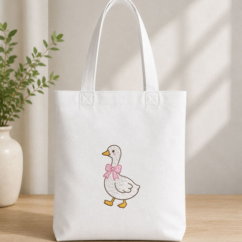 Cute Goose Bow Machine Embroidery Design – Coquette Goose Farm Animal Embroidery File Embroidery/Applique DESIGNS PatternFeed8 