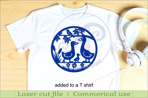 Cute Goose family wall art sign, laser cut design SVG APInspireddesigns 