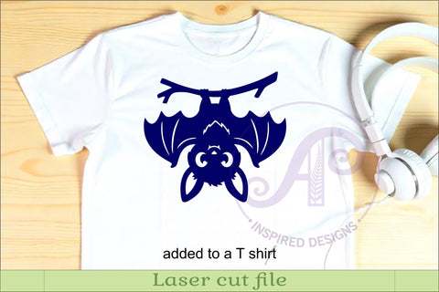Cute Halloween Bat Silhouette SVG for Laser Cutting 1 SVG APInspireddesigns 