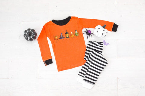 Cute Halloween Friends PNG, Watercolor Halloween Characters SVG Pickled Thistle Creative 