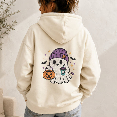 Cute Halloween Ghost Embroidery Design – Ghost Trick or Treat Machine Embroidery File, Pumpkin Candy Spooky Design Embroidery/Applique DESIGNS PatternFeed8 