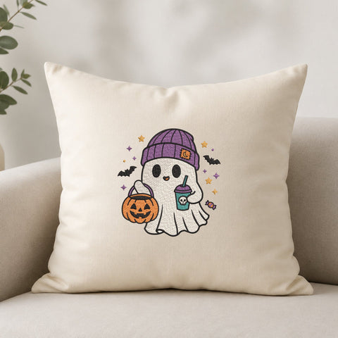 Cute Halloween Ghost Embroidery Design – Ghost Trick or Treat Machine Embroidery File, Pumpkin Candy Spooky Design Embroidery/Applique DESIGNS PatternFeed8 