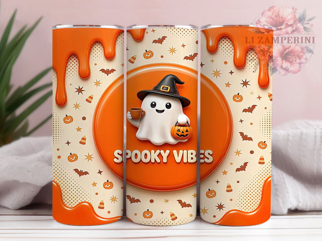 Cute Halloween Ghost Latte 20oz Tumbler, Halloween Ghost, Latte Vibes, Cute Spooky, Halloween Design, Fall Cozy, 20oz Wrap, Sublimation Tumbler Sublimation Li Zamperini 