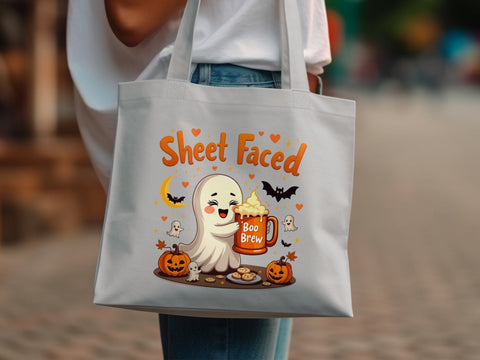 Cute Halloween Ghost Sublimation PNG, Boo Brew Digital Download, Kawaii Spooky Design PNG Sublimation Luvleigh Digitals 