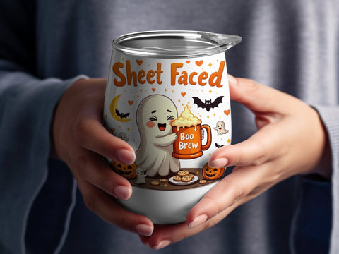 Cute Halloween Ghost Sublimation PNG, Boo Brew Digital Download, Kawaii Spooky Design PNG Sublimation Luvleigh Digitals 