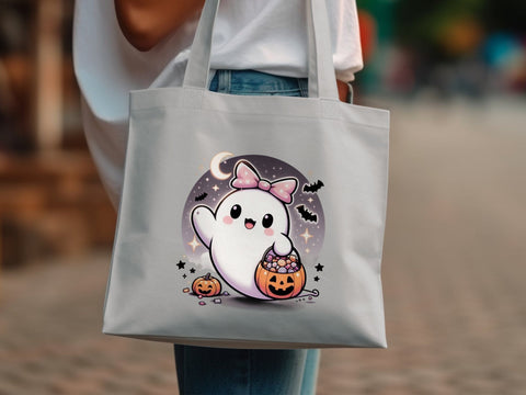 Cute Halloween Ghost Sublimation PNG Sublimation Luvleigh Digitals 