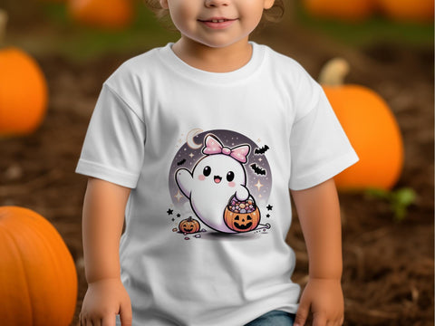 Cute Halloween Ghost Sublimation PNG Sublimation Luvleigh Digitals 