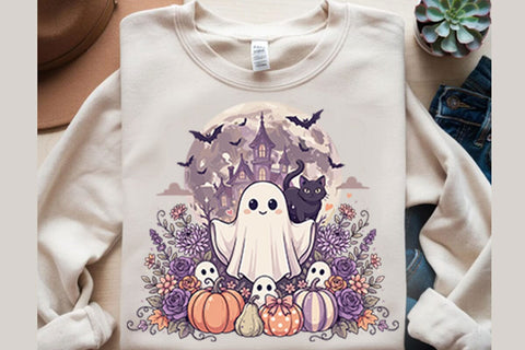 Cute Halloween Ghost Sublimation Png Sublimation Shahin alam 