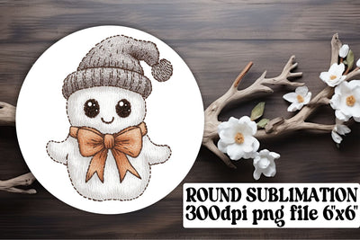 Cute Halloween Ghost Sublimation Sublimation afrosvg 