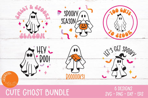 Cute Halloween Ghost SVG Bundle-Halloween SVG Bundle SVG Linden Valley Designs 