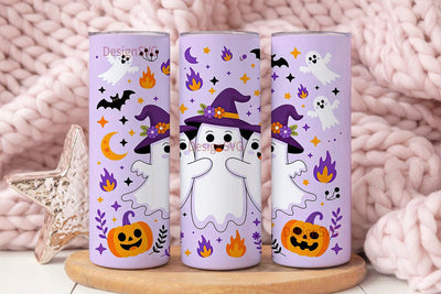 Cute Halloween Ghosts 20oz Tumbler Wrap Sublimation DesignSVG 