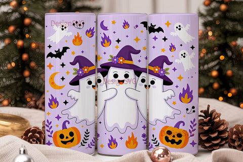 Cute Halloween Ghosts 20oz Tumbler Wrap Sublimation DesignSVG 