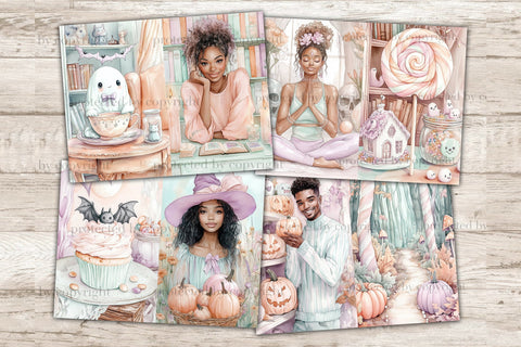 Cute Halloween Junk Journal Kit | Witch Journal Pages SVG GlamArtZhanna 