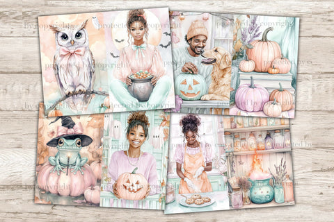 Cute Halloween Junk Journal Kit | Witch Journal Pages SVG GlamArtZhanna 