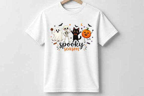 Cute Halloween PNG | Spooky Season Ghost Pumpkin Sublimation PNG SVG BillahCrafts 