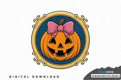 Cute halloween pumpkin design Sublimation Regulrcrative 