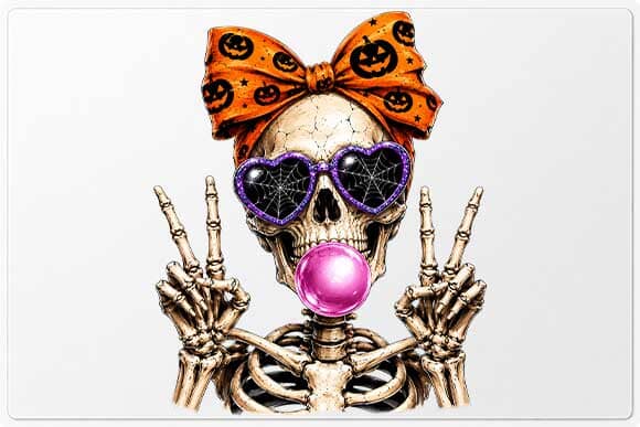 Cute Halloween Skeleton PNG Digital Download SVG BillahCrafts 