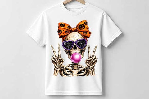 Cute Halloween Skeleton PNG Digital Download SVG BillahCrafts 