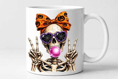 Cute Halloween Skeleton PNG Digital Download SVG BillahCrafts 