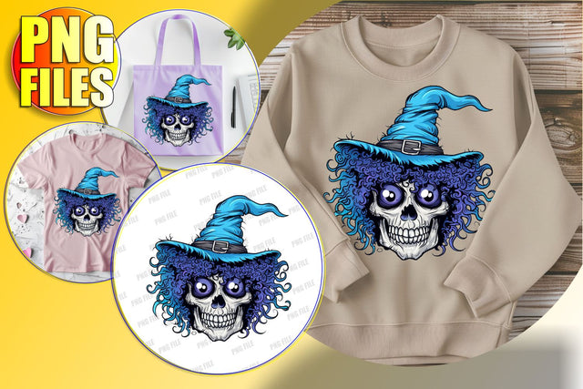 Cute Halloween Skull with Bow Clipart - Fall Sublimation PNG Sublimation afrosvg 