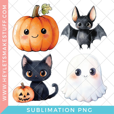 Cute Halloween Sublimation Bundle Sublimation Hey Let's Make Stuff 