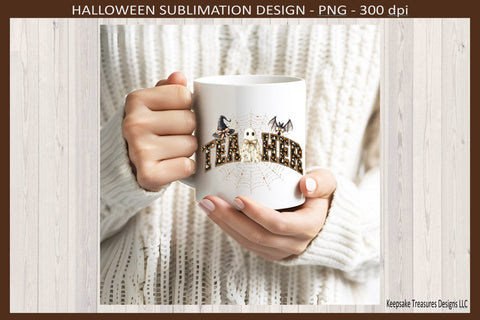 Cute Halloween Teacher, Spooky Season T-Shirt Design, Sublimation Png Printable Sublimation Keepsake Treasures Designs LLC. 