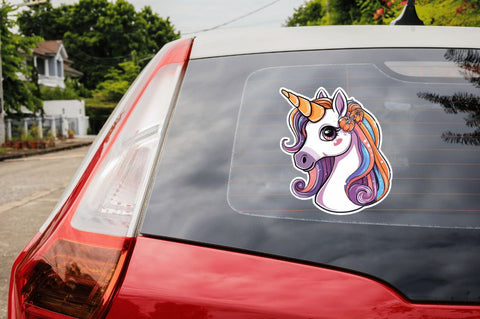 Cute Halloween Unicorn Stickers Bundle Sublimation Regulrcrative 