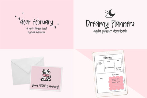 Cute Handwriting Font Mini Bundle Font Beck McCormick 