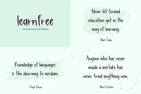 Cute Handwriting Font Mini Bundle Font Beck McCormick 