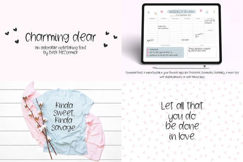 Cute Handwriting Font Mini Bundle Font Beck McCormick 