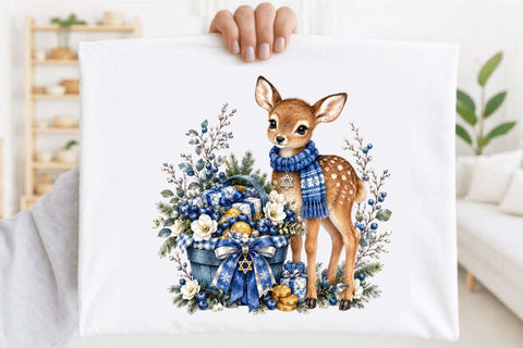 Cute Hanukkah Clipart PNG Sublimation SVGArt 