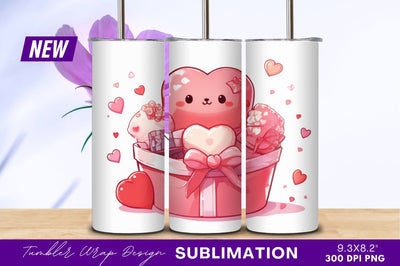 Cute heart box filled with valentines gifts Sublimation Regulrcrative 