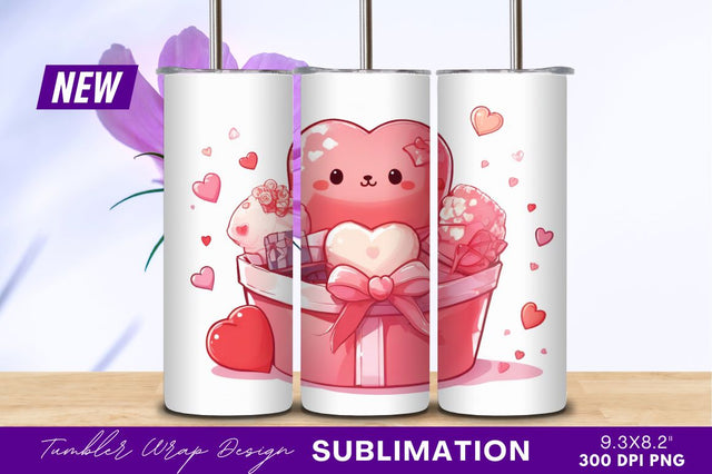 Cute heart box filled with valentines gifts Sublimation Regulrcrative 