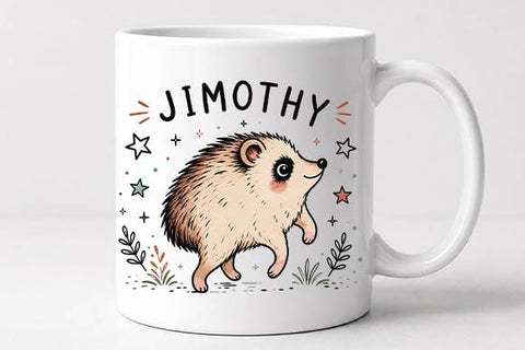 Cute Hedgehog PNG | Jimothy Woodland Animal Digital Download SVG BillahCrafts 