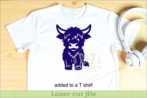 Cute Highland Cow Silhouette Bundle x 12 SVG APInspireddesigns 